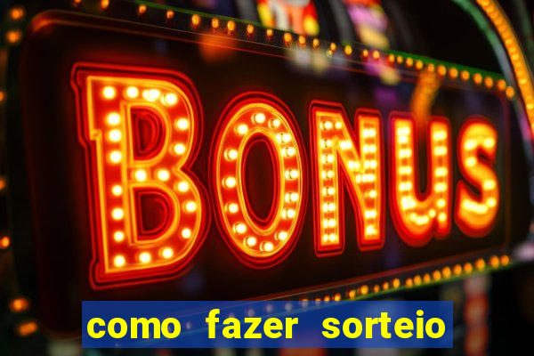 como fazer sorteio de cores online